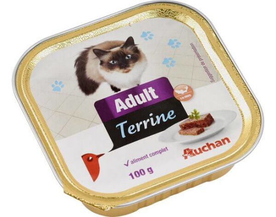 Imagem de Comida Húmida Para Gato AUCHAN Adulto Terrina Com Truta 100g