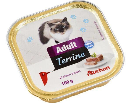 Imagem de Comida Húmida Para Gato AUCHAN Adulto Terrina Com Tamboril 100g