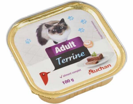 Imagem de Comida Húmida Para Gato AUCHAN Adulto Terrina Com Salmão 100g
