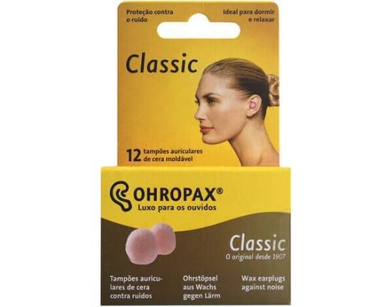 Imagem de Tampoes Auriculares Classic Cera OHROPAX 12un