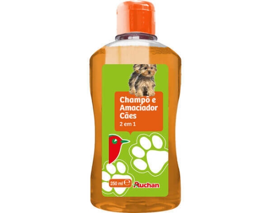 Imagem de Champô e Amaciador AUCHAN Para Cães 2 Em 1 250ml