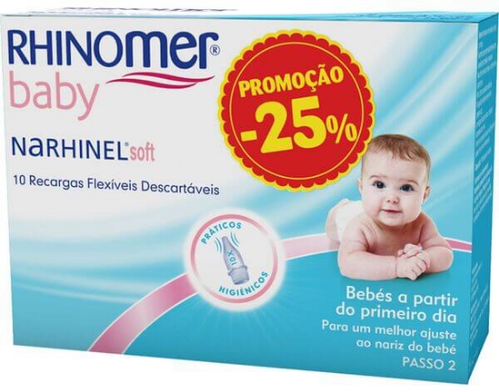 Imagem de Recargas Baby Narhinel Aspirador RHINOMER 10un
