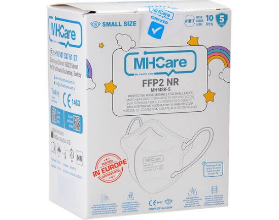 Imagem de Mascara Protecao Resp Ffp2 Inf Bca MHCARE 10un