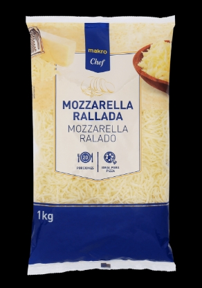 Mostrar detalhes para Queijo Mozzarella Ralado MAKRO CHEF 1kg Imagem de Queijo Mozzarella Ralado MAKRO CHEF 1kg