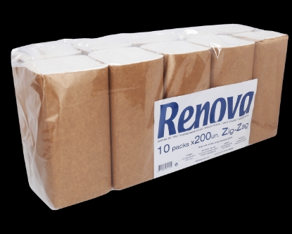 Mostrar detalhes para Toalhas de Mão Zig Zag Eco RENOVA 2000un Imagem de Toalhas de Mão Zig Zag Eco RENOVA 2000un