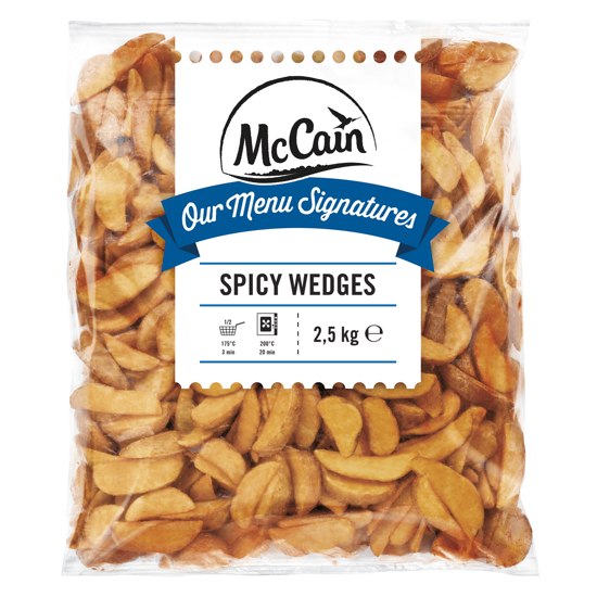 Imagem de Batata Spicy Wedges Maccain emb.2,5kg