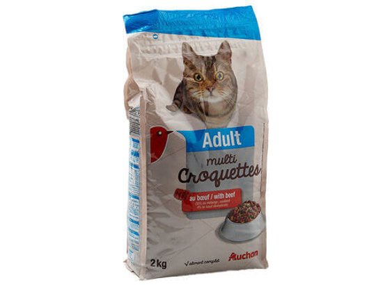 Imagem de Ração Para Gato Adulto AUCHAN Multi Vaca 2kg