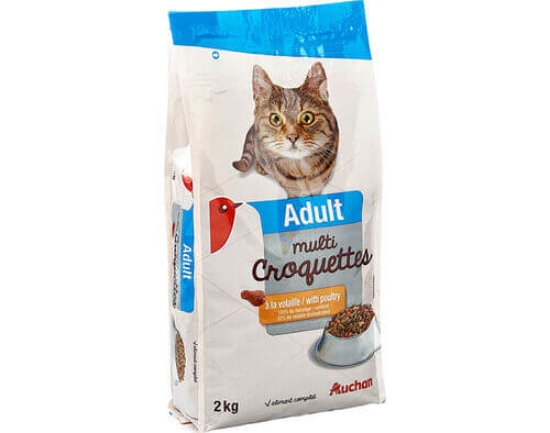Imagem de Ração Para Gato Adulto AUCHAN Multi Aves 2kg