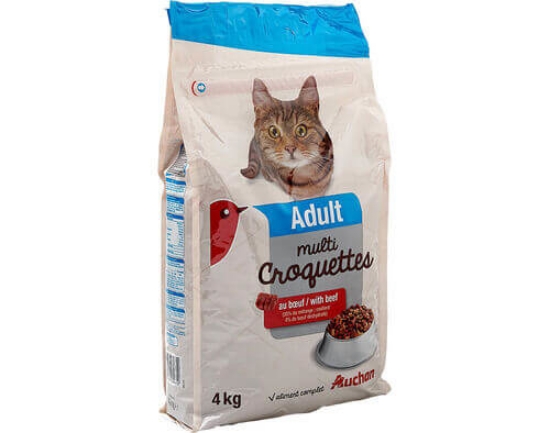 Imagem de Ração Para Gato Adulto AUCHAN Multi Vaca 4kg