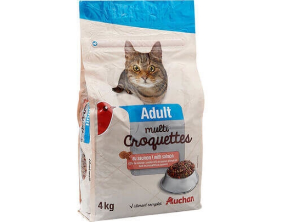 Imagem de Ração Para Gato Adulto AUCHAN Multi Salmão 4kg