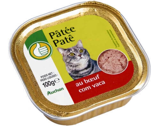 Imagem de Comida Húmida Para Gato POLEGAR Terrina Patê Com Vaca 100g