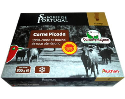 Mostrar detalhes para Carne AUCHAN Mmm! Picada Dop 100% Bovino Alentejano 500g Congelada Imagem de Carne AUCHAN Mmm! Picada Dop 100% Bovino Alentejano 500g Congelada