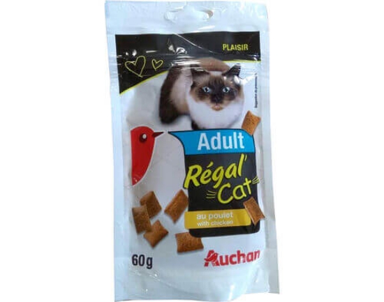 Imagem de Snacks Para Gato AUCHAN Adulto Régal' Cat Com Frango 60g