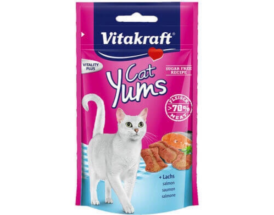 Imagem de Snacks Para Gato VITAKRAFT Cat Yums Com Salmao 40g