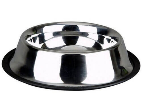 Imagem de Comedouro Com Antiderrapante Inox 240Ml 15.5Cm