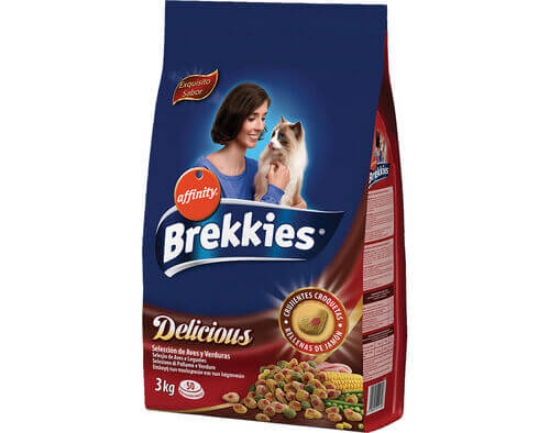 Imagem de Ração Para Gato BREKKIES Delicious Com Aves 3kg
