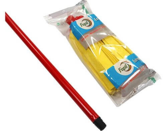 Imagem de Esfregona Com Cabo FAPIL Com Tiras Amarelas