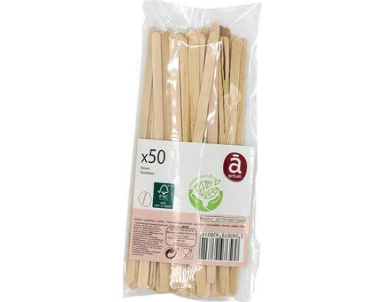 Imagem de Paletinas ACTUEL Em Madeira Eco Pack 50 unidades