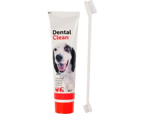 Imagem de Escova e Pasta de Dentes FLAMINGO Para Cão