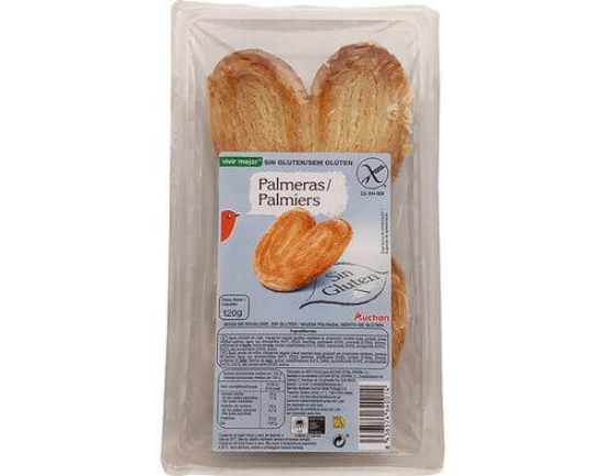 Imagem de Palmiers AUCHAN VIVER MELHOR Sem Glúten 120g