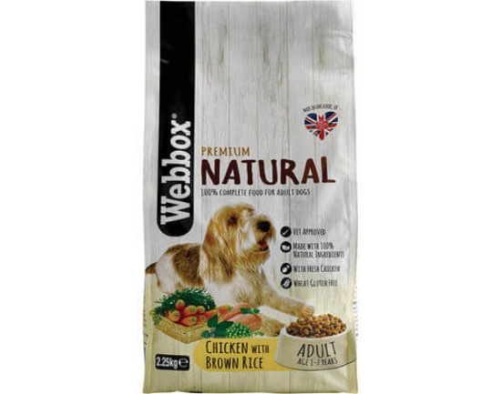 Imagem de Ração Natural Para Cão WEBBOX Adulto Com Frango 2.25kg
