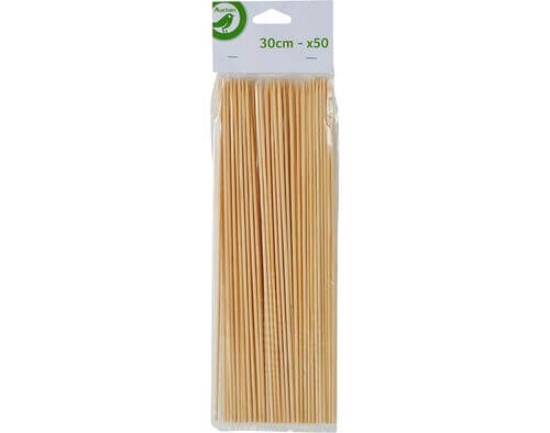 Imagem de Espetos Em Madeira AUCHAN 30Cm Pack 50 unidades