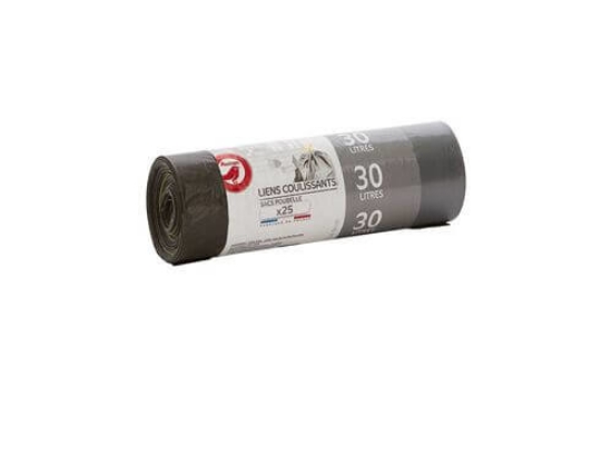 Imagem de Saco AUCHAN Lixo Fecho Fácil 30L 25un
