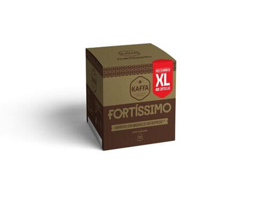 Imagem de Cápsulas KAFFA Compatível Nespresso Café Fortíssimo Sn Xl Intensidade 12 40un