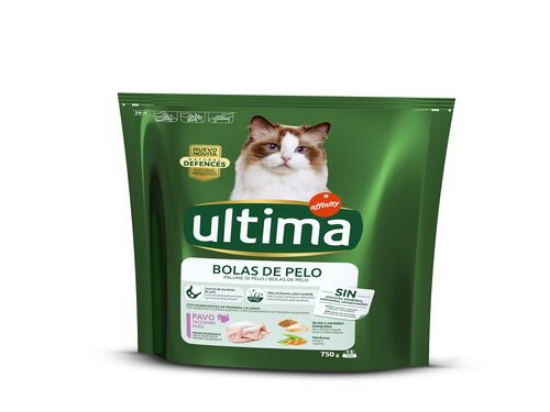 Imagem de Ração Para Gato ULTIMA Bolas de Pêlo Com Perú 750g