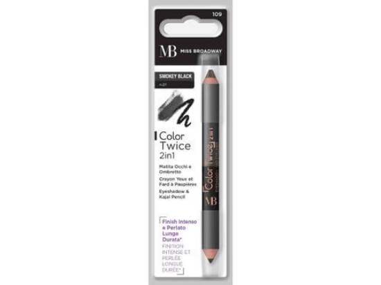 Imagem de Lápis MB MILANO Olhos Smokey Black 2 Em 1 un