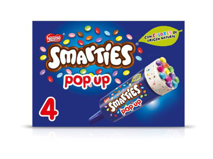 Mostrar detalhes para Gelado SMARTIES Pop Up 4x85ml Imagem de Gelado SMARTIES Pop Up 4x85ml