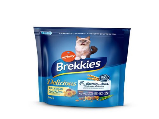 Imagem de Ração para Gato Adulto Delicious Peixes AFFINITY BREKKIES emb.900g