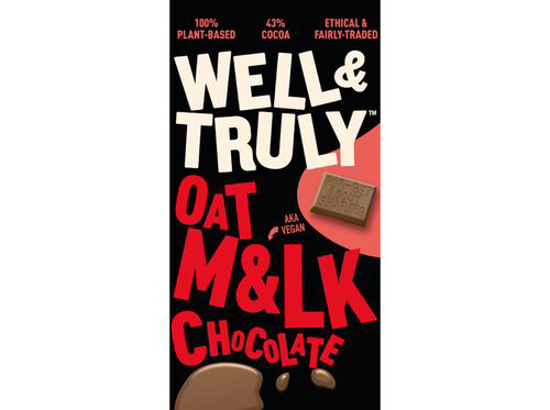 Imagem de Chocolate Vegan WELL&TRULY Leite de Aveia 90g