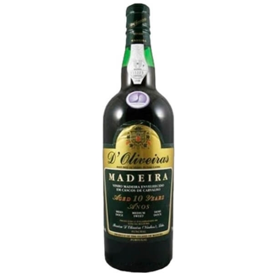 Imagem de Vinho da Madeira Meio Doce 10 Anos D' OLIVEIRAS garrafa 75cl