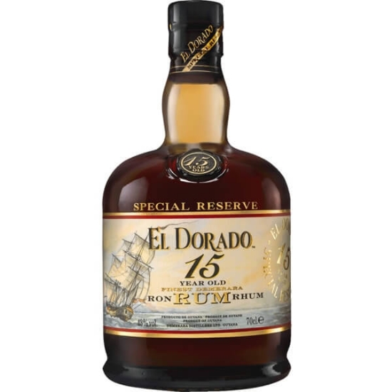 Imagem de Rum 15 Anos EL DORADO garrafa 70cl