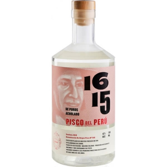 Imagem de Aguardente Pisco Acholado 1615 garrafa 70cl