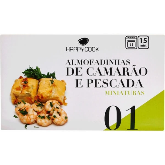 Imagem de Almofadinhas de Camarão com Pescada Miniaturas HAPPYCOOK emb.12 unidades