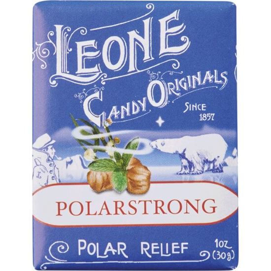 Imagem de Lozenges Pastilhas Polar Strong Extra Fortes LEONE emb.30g