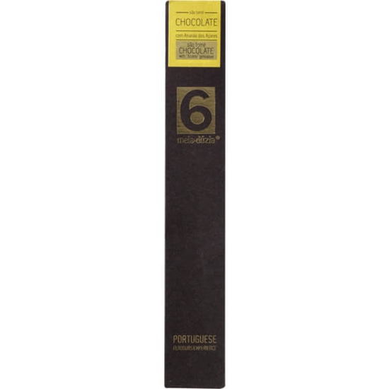 Imagem de Chocolate Preto São Tomé com Ananás dos Açores MEIA DÚZIA frasco 75g