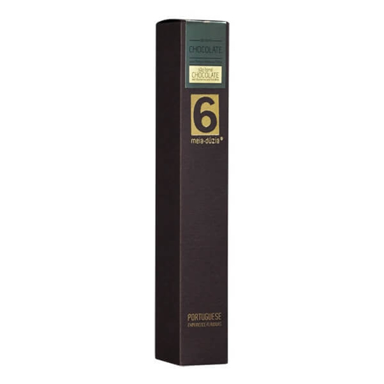 Imagem de Chocolate Preto de São Tomé com Mirtilo e Vinho do Porto MEIA DÚZIA frasco 75g