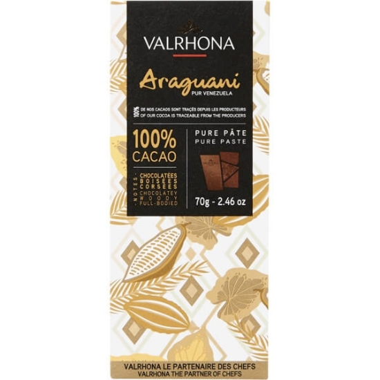 Imagem de Chocolate Araguani 100% Cacau VALRHONA emb.70g