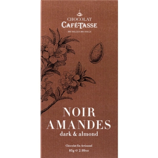 Imagem de Chocolate Preto com Amêndoas CAFÉ-TASSE emb.85g