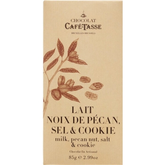 Imagem de Chocolate de Leite com Noz, Sal e Bolacha CAFÉ-TASSE emb.85g