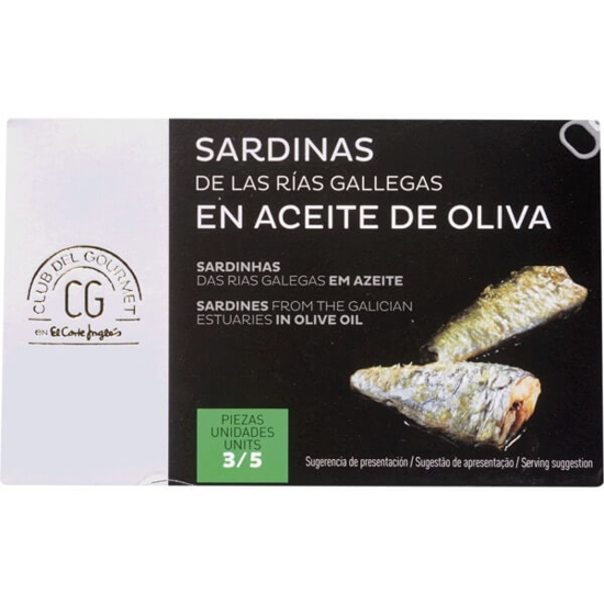 Imagem de Sardinhas em Azeite 3/5 Unidades CLUB DEL GOURMET lata 80g