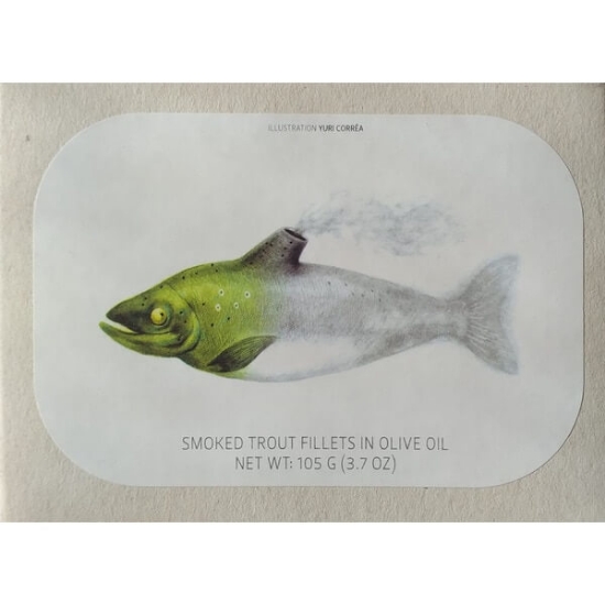 Imagem de Filetes de Truta Fumada em Azeite JOSÉ GOURMET lata 90g