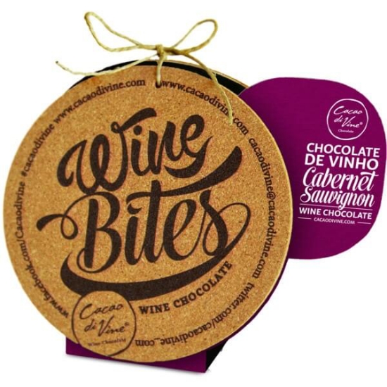 Imagem de Chocolate Preto Wine Bites de Vinho Cabernet Sauvignon CACAO DI VINE emb.110g