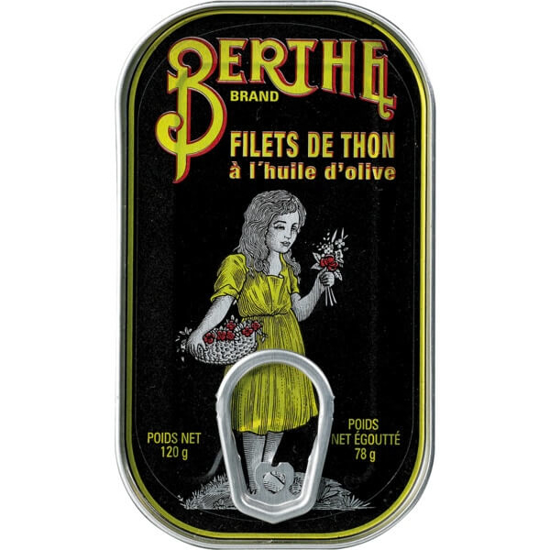 Imagem de Filetes de Atum em Azeite BERTHE lata 120g