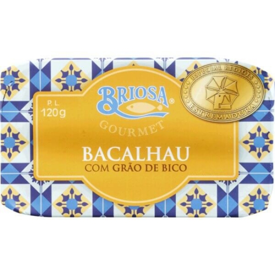 Imagem de Bacalhau com Grão de Bico BRIOSA lata 120g