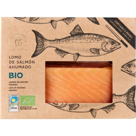 Imagem de Lombo de Salmão Fumado Biológico CLUB DEL GOURMET emb.150g