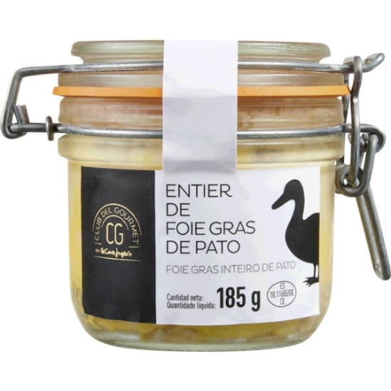 Imagem de Foie Gras de Pato Inteiro CLUB DEL GOURMET frasco 185g
